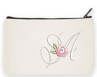Dainty Rose Script Monogram 3inch A-Z Machine Embroidery Font Cursive Alphabet BX Embroidery Files Digital Download | Lovesome Design