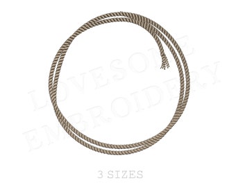 Machine Embroidery Rope Frame Cowboy Hat 4inch Rope Frame Embroidery Design, Western Machine ...