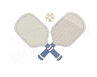 Pickleball Paddles 3 inch Stickerei Design, Sport Stickmaschine Digitale Datei | Liebevolles Design