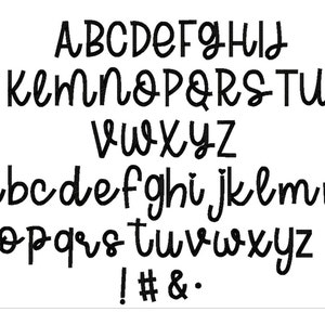 Olivia Script Font A-Z 0.5inch Machine Embroidery Font Digital Download | Lovesome Embroidery