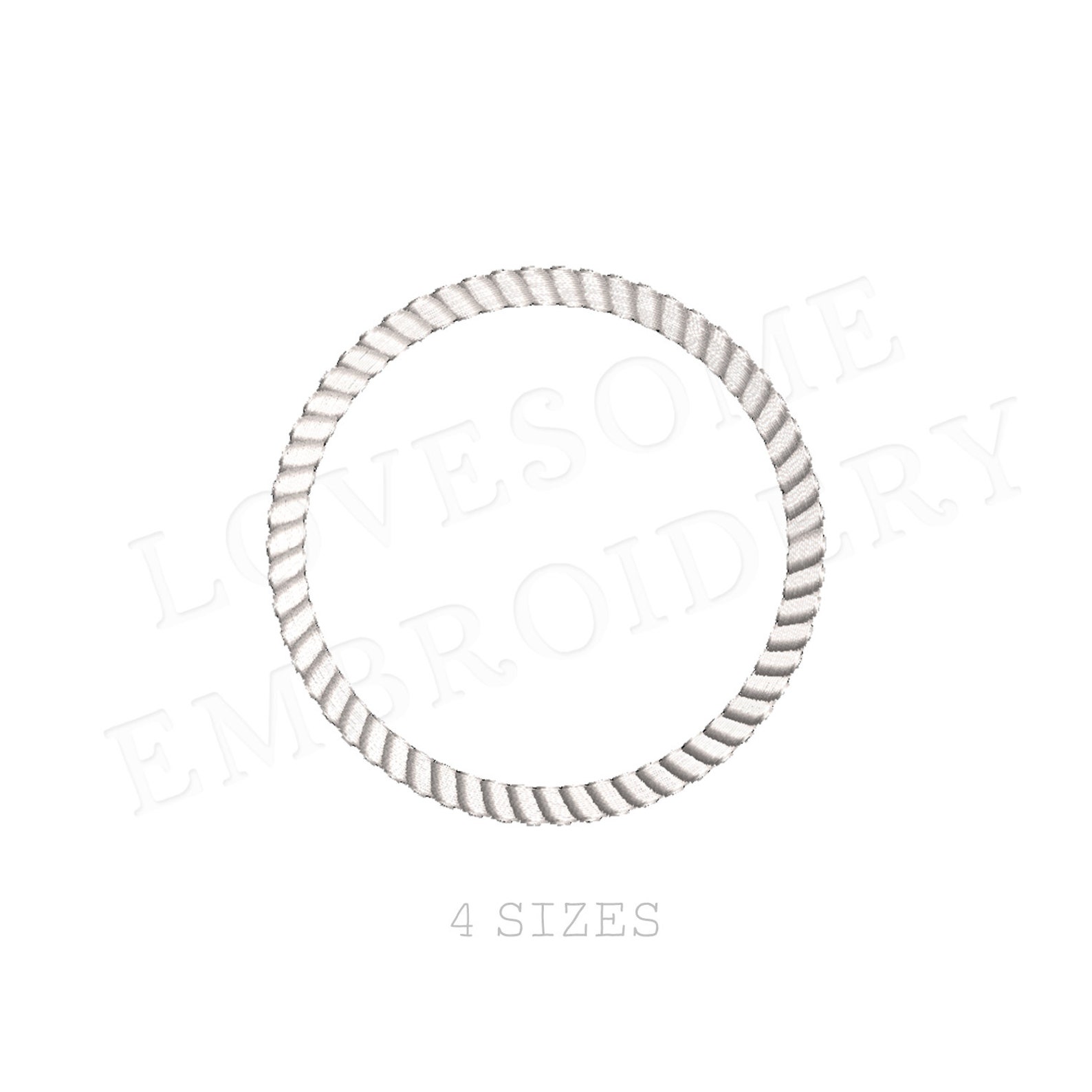 Rope Frame Embroidery Design Multisize, Nautical Machine Embroidery ...