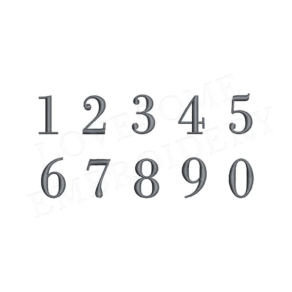 Embroidery Numbers - Etsy