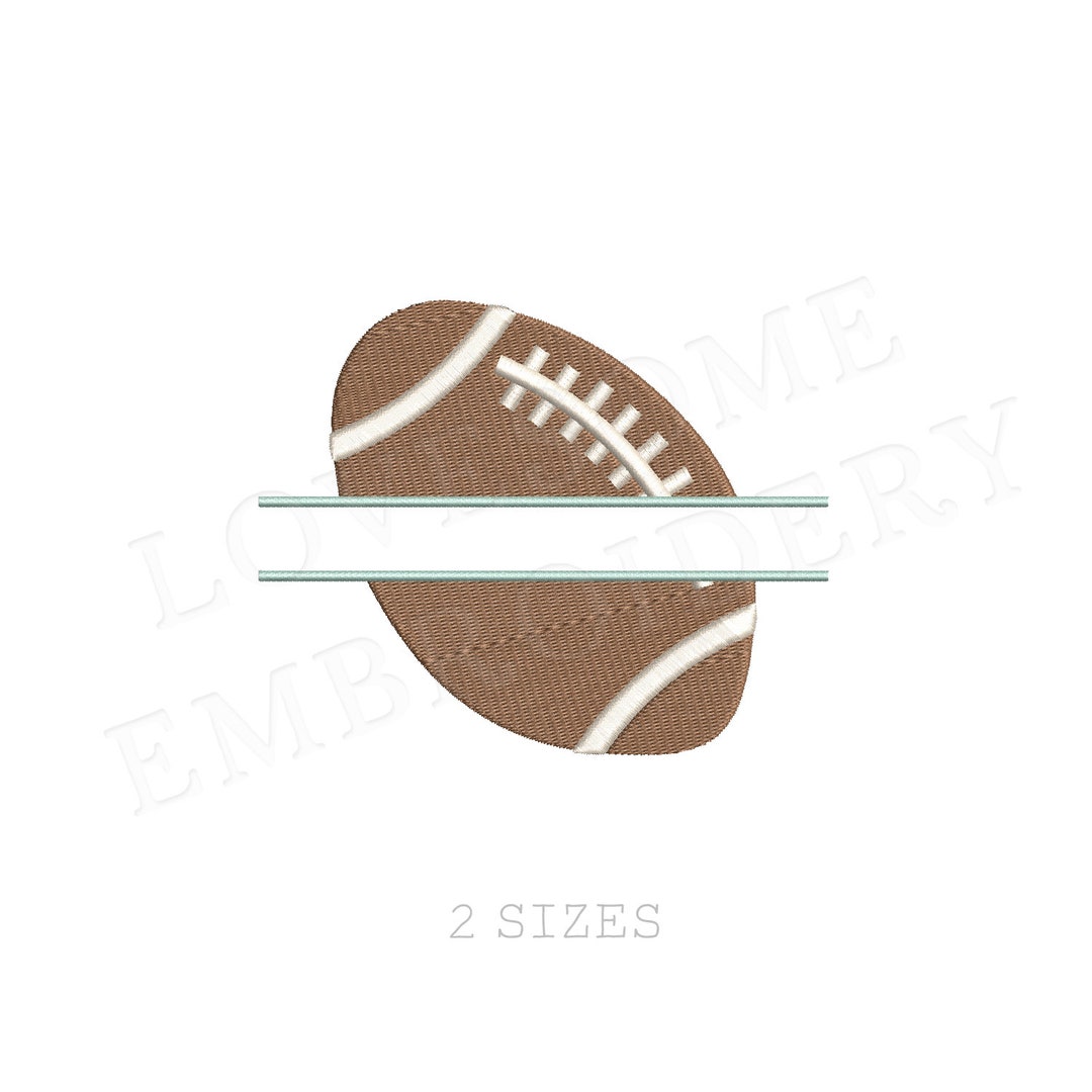 American Football Split Multisize Embroidery Design, Sports Machine ...