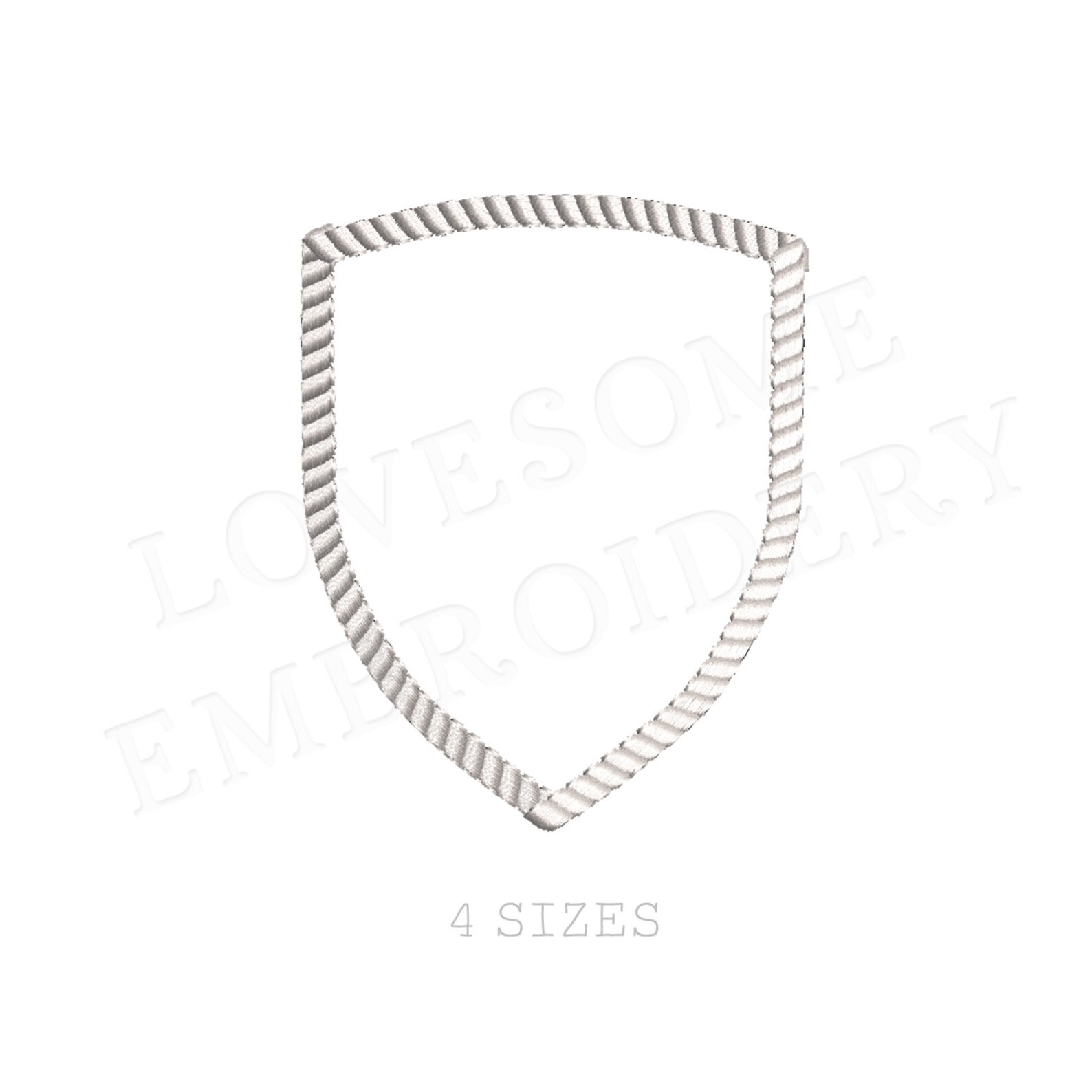 Rope Crest Embroidery Design Multisize, Nautical Machine Embroidery ...