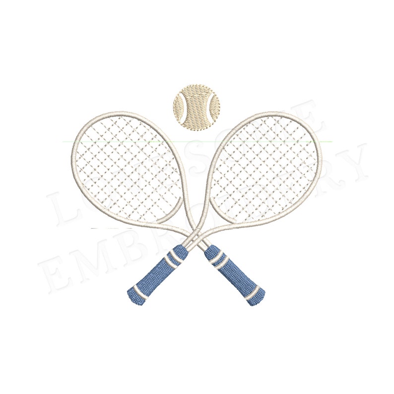 Tennis Rackets 2inch Embroidery Design, Sports Machine Embroidery ...
