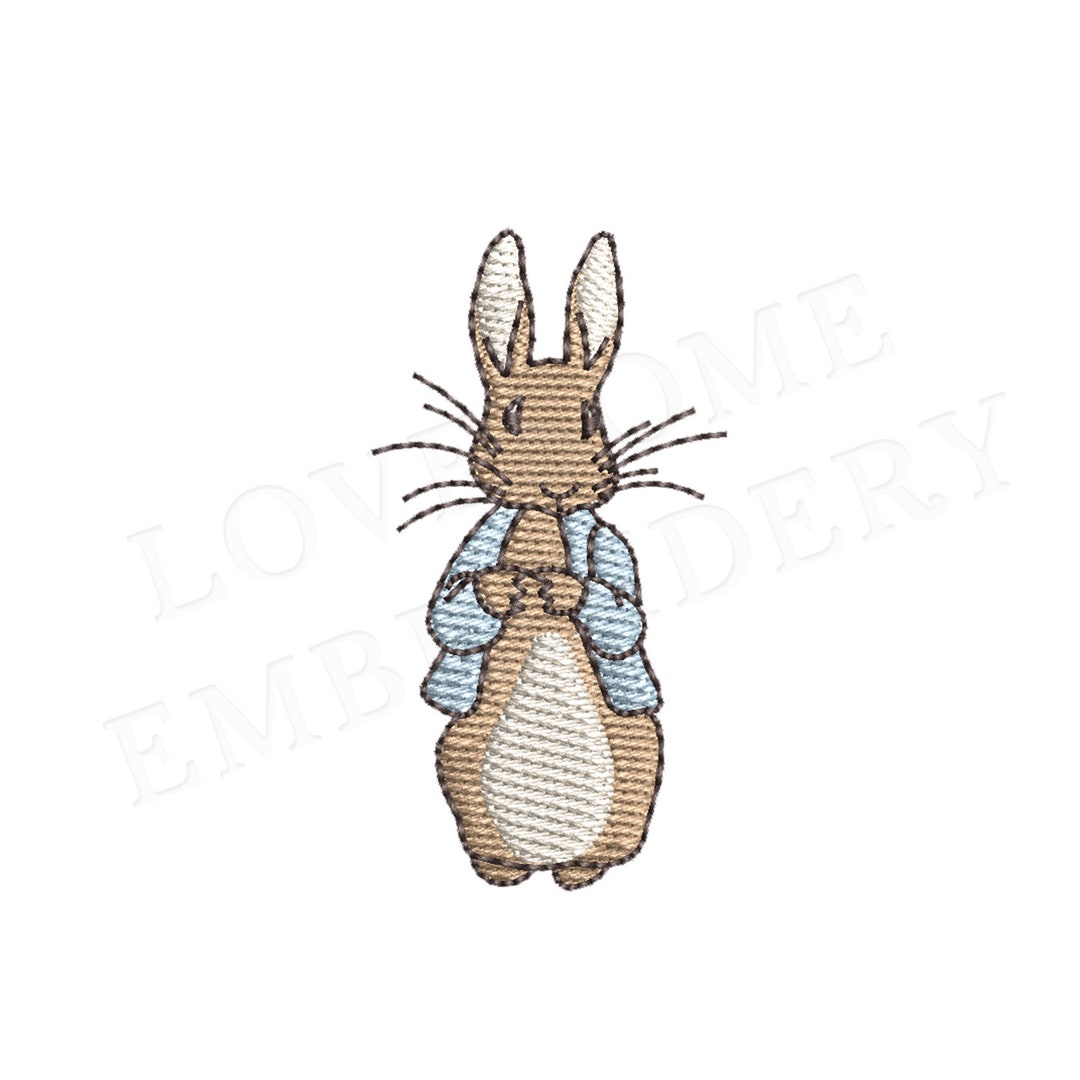 Peter Rabbit 2inch Machine Embroidery Design Digital Download ...