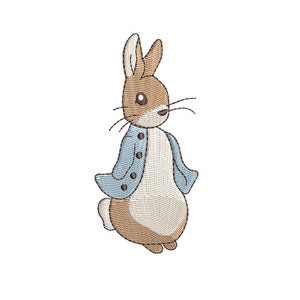 Peter Rabbit 2,5 inch machine borduurwerk ontwerpen digitale download | Prachtig ontwerp