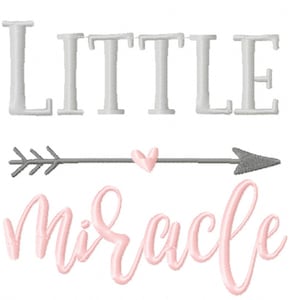 Little Miracle 5x7 Diseño de bordado de máquina Descarga digital / Bordado encantador