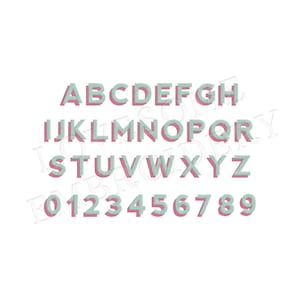 Shadow Monogram 3inch BX Font A-Z Machine Embroidery Font Digital ...