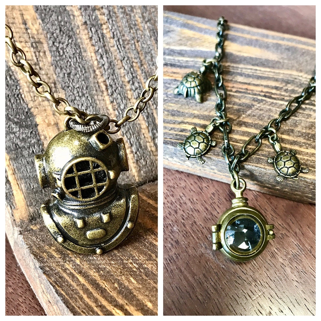 Novelty Scuba Necklace Scuba Diver Necklace Scuba Diving Etsy