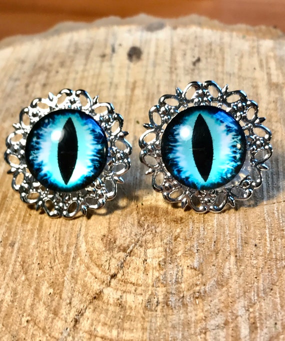 Dragon Earrings Dragon Eye Earrings Dragon Jewelry Fairycore Earrings Silver Eyeball Earrings Handmade Jewelry Fantasy Earrings Etsy