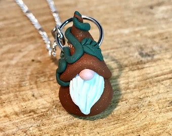 Fairycore Gnome Necklace, Dainty Necklace, Clay Jewelry, Handmade Jewelry Gift for Her, Fairycore Necklace,Fairycore Jewelry, Forestcore