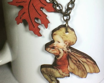 Fairy Boy Necklace, Fairy Necklace, Fairy Jewelry, Statement Necklace, Fairycore Necklace, Fairycore Jewelry, Handmade Jewelry Gift for Her