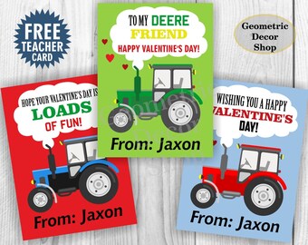 Tractor valentine | Etsy