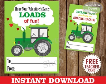 Tractor valentine | Etsy