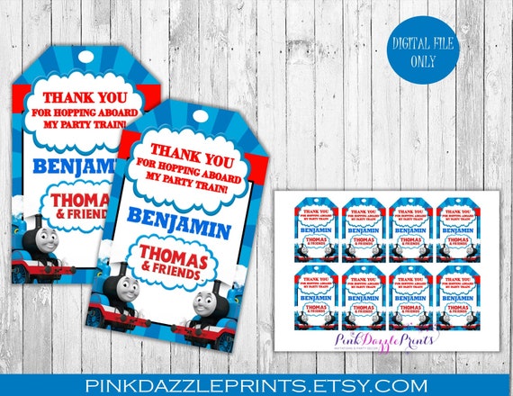 Thomas and friends labels