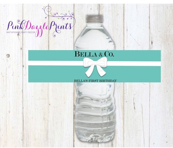 Printable Name & Co. Water Bottle Labels- Digital File- Customizable Il_570xn