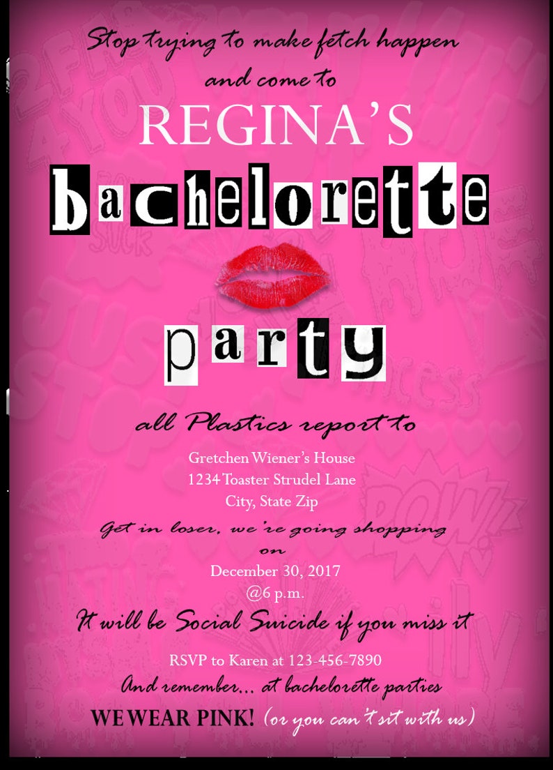 Bachelorette Invite Template