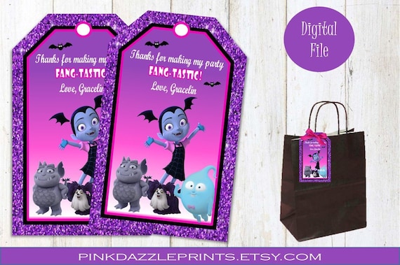Vampirina Gift Tags- Vampirina Thank You Tags- Vampirina Party- Vampirina Favors Il_570xn