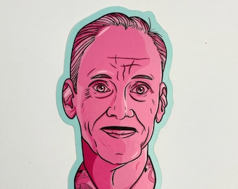 John Waters sticker / Cult classic / Pope of Trash / Baltimore / Queer Icon / Female Trouble / Crybaby / Hairspray/ Pink Flamingos