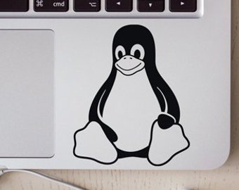 Linux Penguin Tux decal vinyl sticker for car, truck, window, or laptop