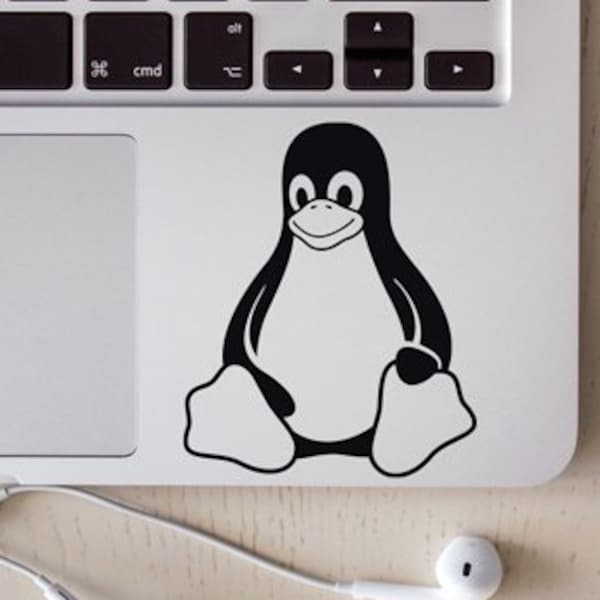 Linux Penguin Tux decal vinyl sticker for car, truck, window, or laptop