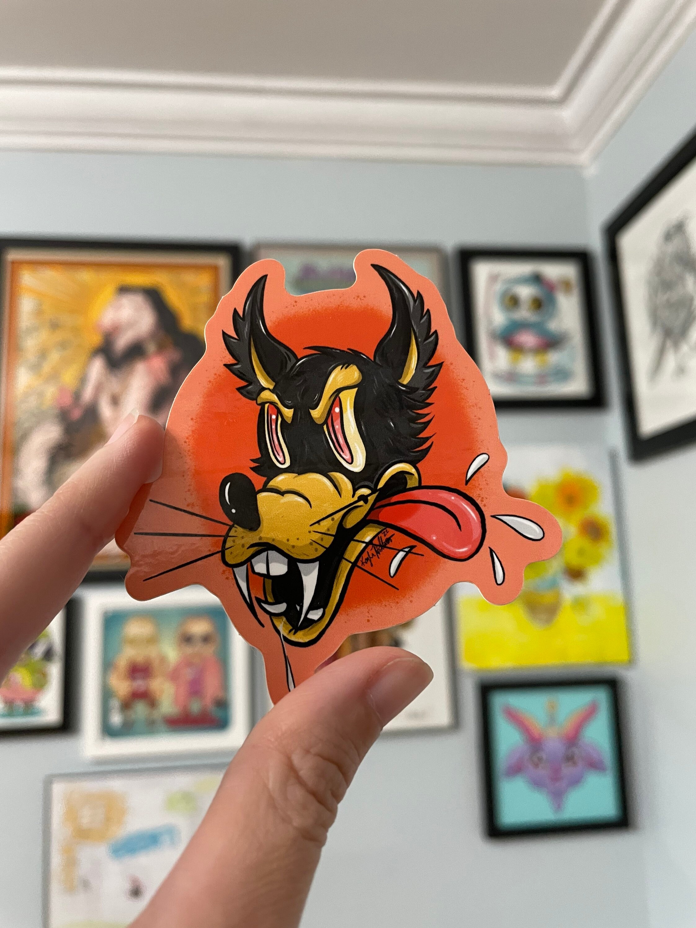 Adesivo Vinile Deadhead Adesivo Vinile Grateful Dead Dire Wolf 4 Pollici - Jerry Garcia Deadhead, Alta Qualità Resistente Adesivo Band Musicali Vintage - Foto 5