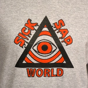 Daria Sick Sad World // Retro 90s custom design screen print tshirt image 1