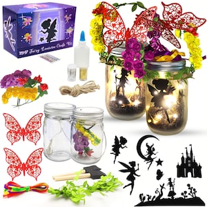 MyCrafts Fairy Lantern Craft Kit for Kids DIY Arts and Crafts Magical Jar Night Lights