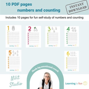 Preschool worksheets, Number activities for kids, Home school printable, Digital download toddler workbook, Kindergarten worksheets math
