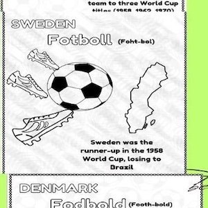 World Soccer 2026 Coloring Pages Kids Learn 12 Languages Cultural Facts Printable Digital Download image 11
