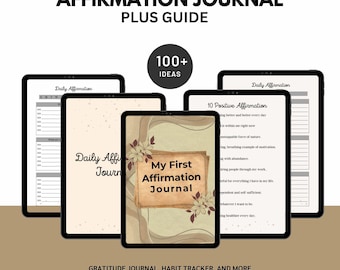 Diario delle affermazioni quotidiane / Planner di riflessione mattutina e serale / Quaderno di lavoro per l'amore per se stessi e la gratitudine per le donne