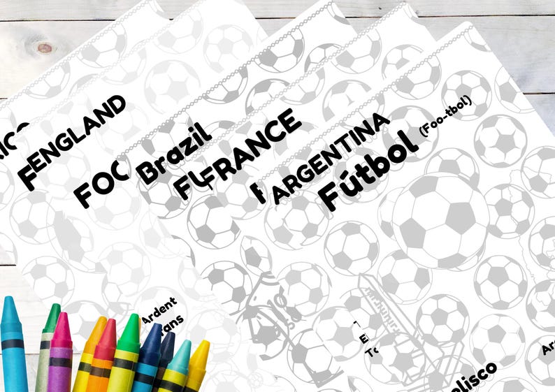 World Soccer 2026 Coloring Pages Kids Learn 12 Languages Cultural Facts Printable Digital Download image 14