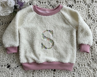 Personalised Embroidered teddy fleece jumper