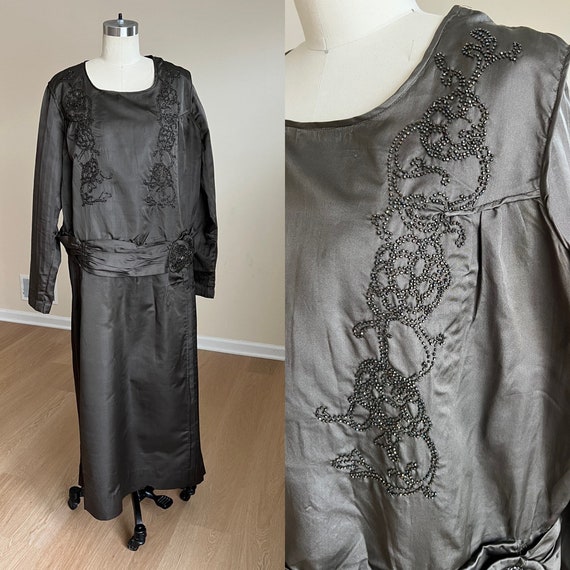 True Volup 1920s beaded dress.   Silk. - image 1