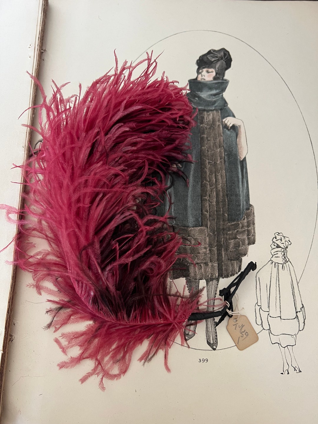 Antique Millinery Feather Vintage. Hat Making Edwardian Etsy