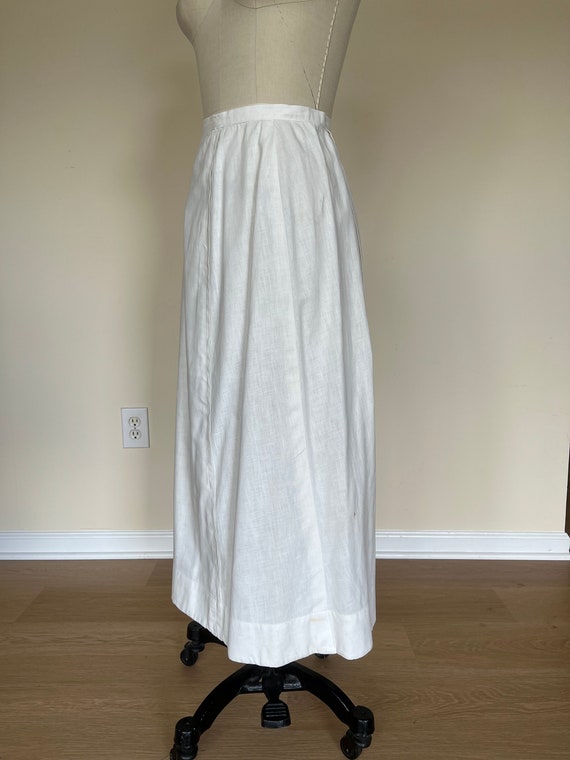 Antique Edwardian teen girls linen skirt - image 3