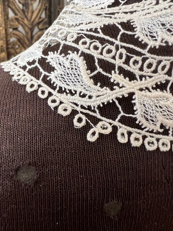 Machine made lace collar. Antique.  Edwardian. 19… - image 5