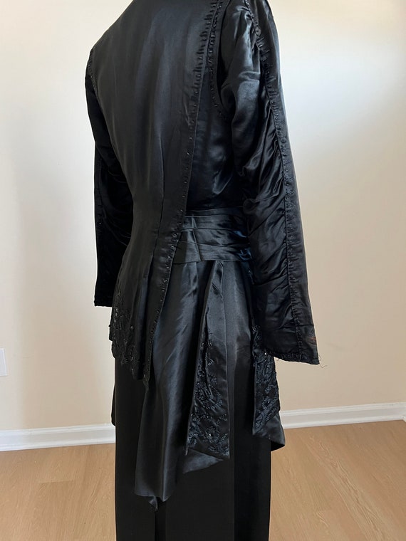 RARE Volup sized 1910s silk satin walking suit - image 5