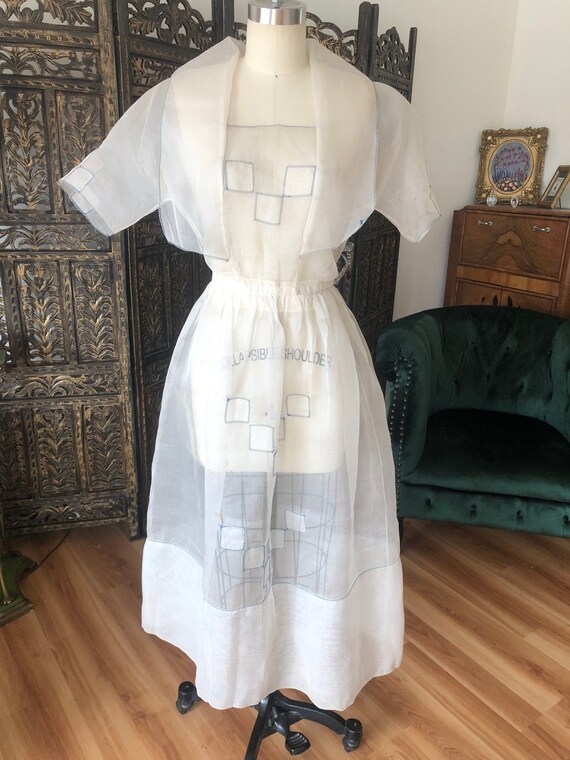 Amazing Silk Organza Dress From 1919-1921 Wwi 1920s | Etsy