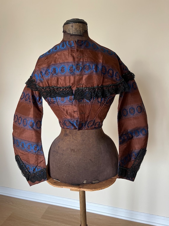 original 1850s or 1860s silk bodice.