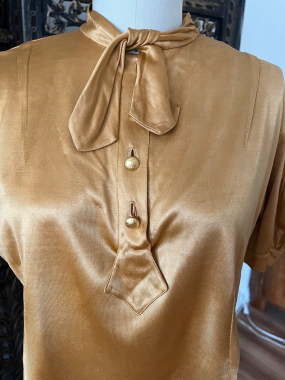 1930s rayon knit blouse. From macy’s - image 4