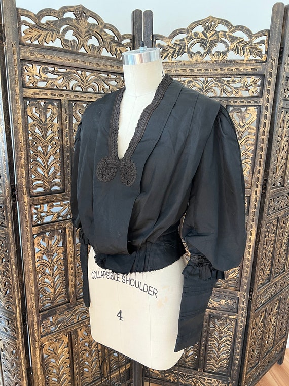 Antique Edwardian Victorian bodice. Wearable - image 9