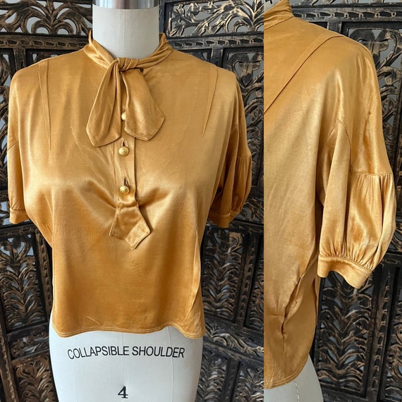 1930s rayon knit blouse. From macy’s - image 1