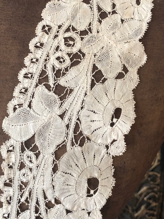 Antique Handmade Bobbin Lace Collar - Etsy