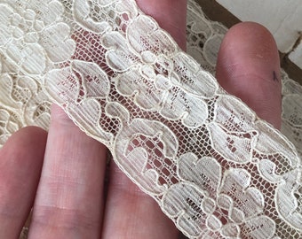 1930 lace for lingerie, slips, intimates.  Cotton .  By the yard