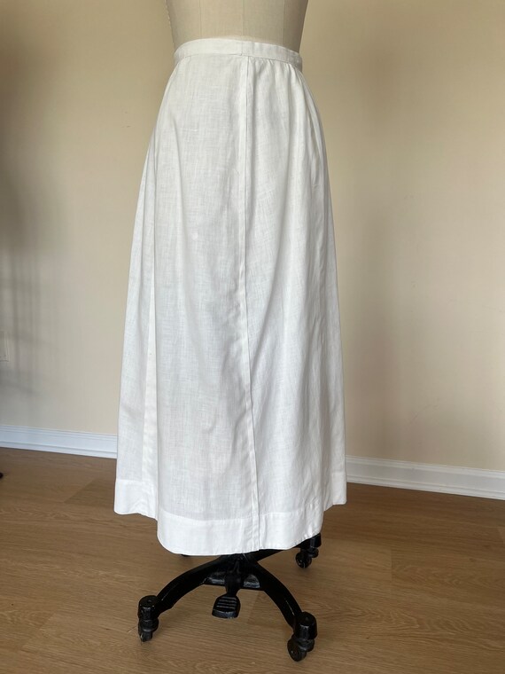 Antique Edwardian teen girls linen skirt - image 6
