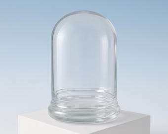 Bloomify Anti-Fog Glass Middle Dome – 2.5 x 2.5 x 3.2 Inches – Perfect for Home Décor, Tabletop Display, and DIY Projects (No Plants)