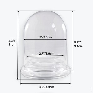 Bloomify Anti-Fog Glass Large Dome – 3.5 x 3.5 x 4.3 Inches – Perfect for Home Decor, Tabletop Displays, and Creative Projects (No Plants) image 5