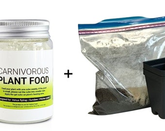 Engrais pour plantes carnivores + kit de terreau, lot carnivore, économisez 2 dollars